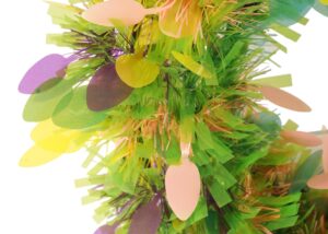 Easter Decorations-Chicks Easter tinsel Wreaths-GREEN tinsels garland插图3