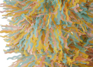 easter tinsel wreath-Easter festival decoration -HSENLIFE tinsel ribbon garland插图5