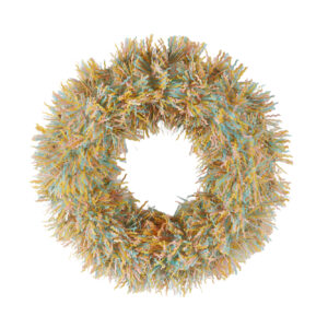 easter tinsel wreath-Easter festival decoration -HSENLIFE tinsel ribbon garland