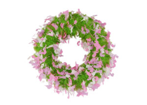 easter tinsel wreath-Easter festival decoration -HSENLIFE tinsel ribbon garland插图2