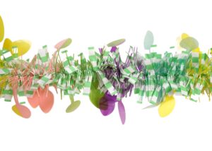 Easter Garlands Stripe Tinsel -Easter Home Decoration-Tinsel DIY Wreath插图4