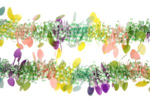 Easter Garlands Stripe Tinsel -Easter Home Decoration-Tinsel DIY Wreath插图5