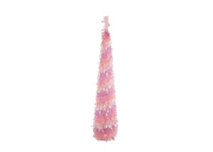 Easter tinsel tree- Artificial Alpine Pencil Easter pop up Tree-Easter party tinsels decoration插图