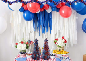 3ft table top tree-blue table top Independence Day tree-small table top tree插图