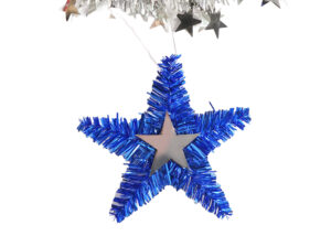 Independence Day Wreath For Front Door-Patriotic Tinsel Wreath-Red White Blue Star Garland插图2 Independence Day Wreath For Front Door-Patriotic Tinsel Wreath-Red White Blue Star Garland插图2