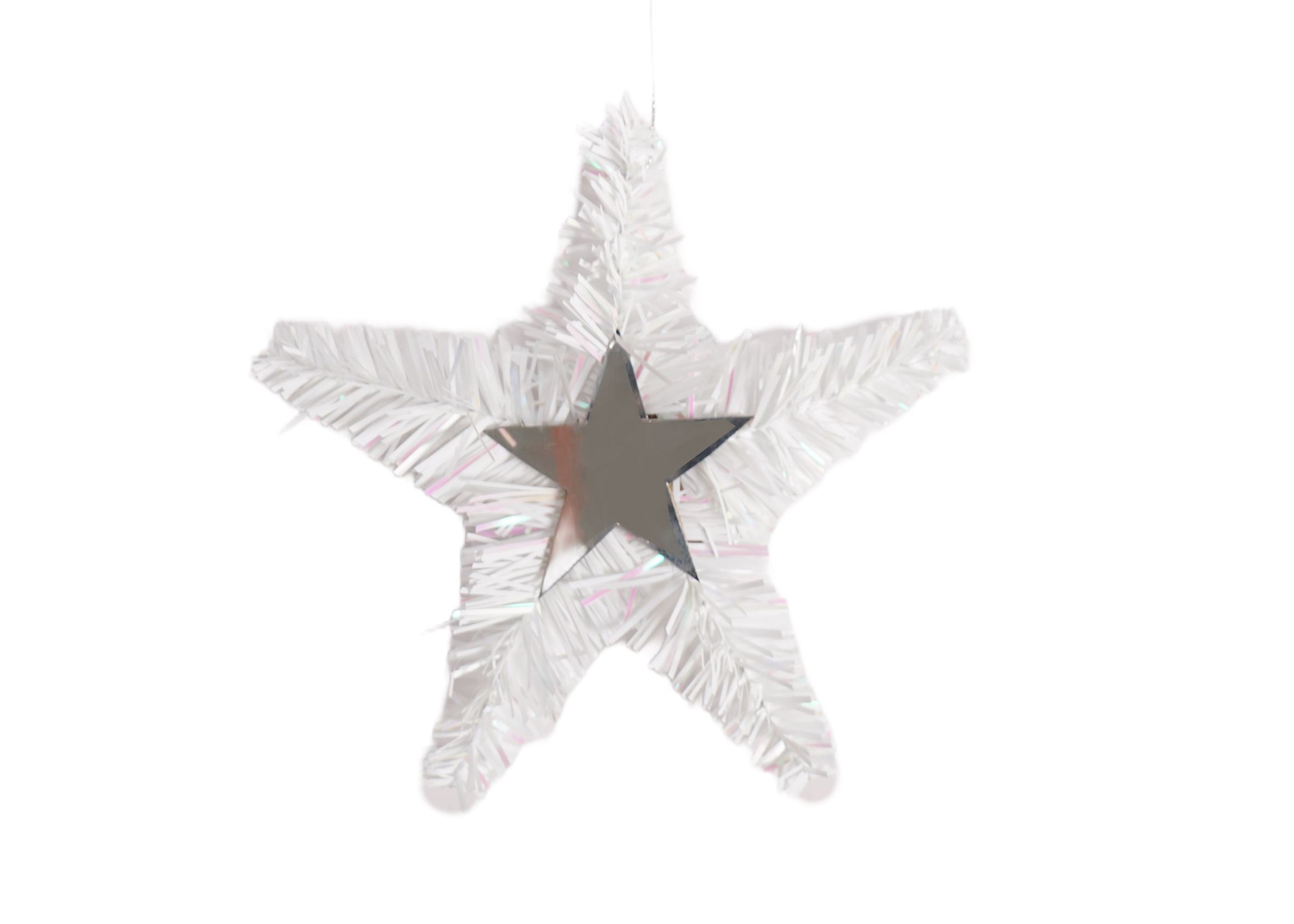 Independence Day Wreath For Front Door-Patriotic Tinsel Wreath-Red White Blue Star Garland - Image 4