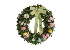 Spring Tinsel Wreath-Green Ttinsel Garland-Lovely Decoration Tinsel Wreath插图4