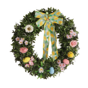Spring Tinsel Wreath-Green Ttinsel Garland-Lovely Decoration Tinsel Wreath