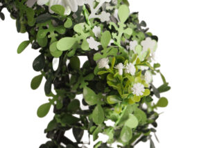 Spring Tinsel Wreath-Green Ttinsel Garland-Lovely Decoration Tinsel Wreath插图1