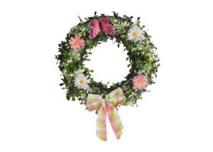 Spring Tinsel Wreath-Green Ttinsel Garland-Lovely Decoration Tinsel Wreath插图