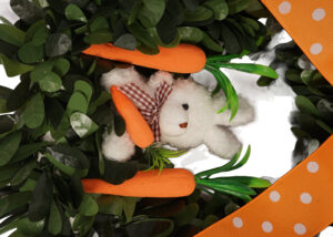 Green tinsel garland wreath-Flowers decoration tinsel wreath-New spring tinsel wreath插图7