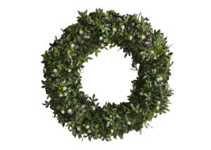 Green tinsel garland wreath-Flowers decoration tinsel wreath-New spring tinsel wreath插图4