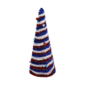 Blue,red&white table top trees table top  Independence Day tree decor-table top tree OEM
