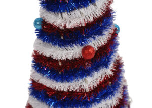 Blue,red&white table top trees table top  Independence Day tree decor-table top tree OEM插图2