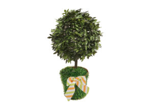 Olive Cone Topiary Artificial Tree-Bunny and carrot decorate artificial trees-artificial silk plants trees插图4