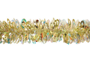 Gold and Silver Tinsel Christmas Garland-Metallic Tinsel Garland-Festival Party Decor插图