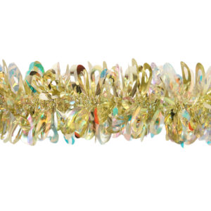 Gold and Silver Tinsel Christmas Garland-Metallic Tinsel Garland-Festival Party Decor