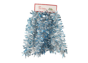 Tinsel christmas garland-Blue Silver Christmas Tinsel-Tinsel Garland Decorations插图