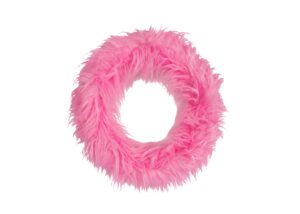 Holiday Wreaths-Christmas Fabric Wreaths-pink tinsel wreath插图