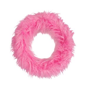 Holiday Wreaths-Christmas Fabric Wreaths-pink tinsel wreath