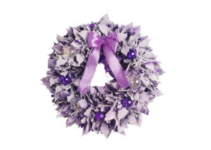 Pink Christmas Wreaths-Artificial Christmas Wreath-Flocking XMS Garland插图2