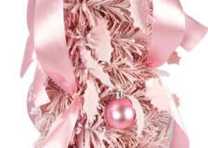 5 ft pop up xmas tree-outdoor christmas tree artificial-Flocking Christmas tree插图3