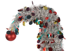 Whimsical christmas tree-Christmas Pop up trees-tinsel pop up tree插图2